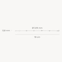 Blush Armband 14kt Witgoud 2187WZI