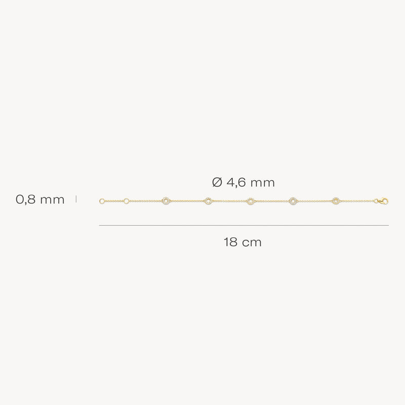 Blush Armband 14kt Goud 2200YZI