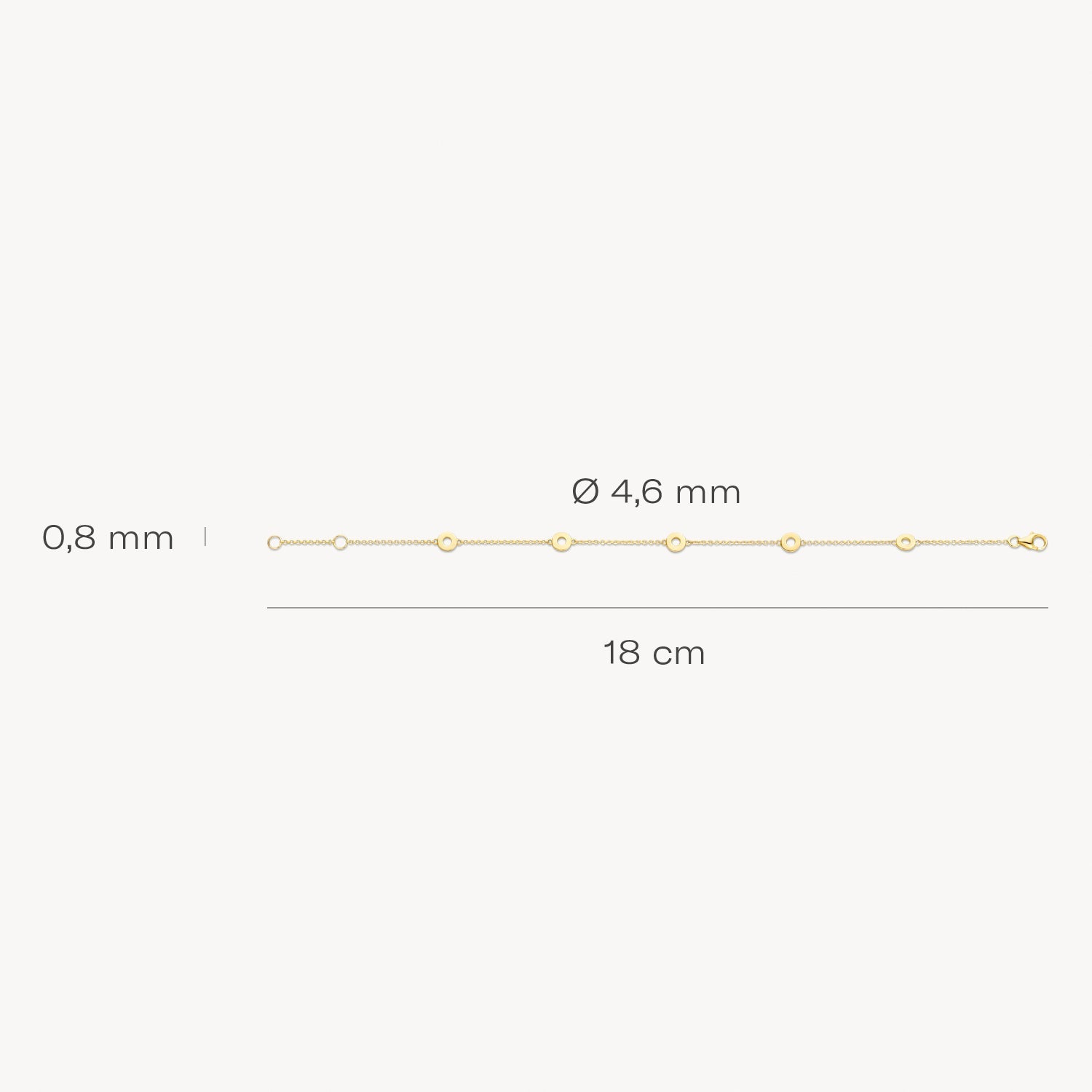 Blush Armband 14kt Goud 2201YGO