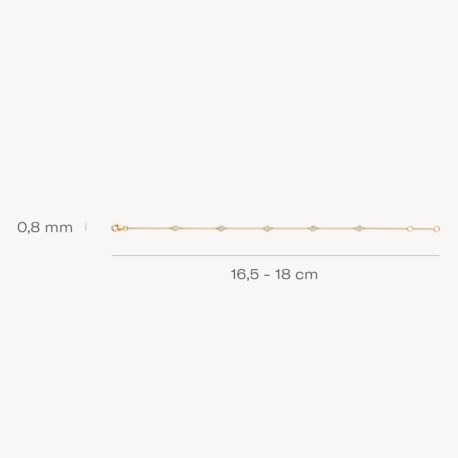 Blush Armband 14kt Goud 2237YZI