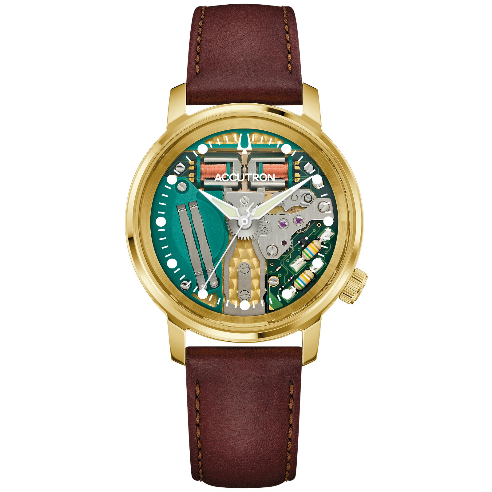 Bulova Accutron 314 Spaceview 18K Goud 27A206 