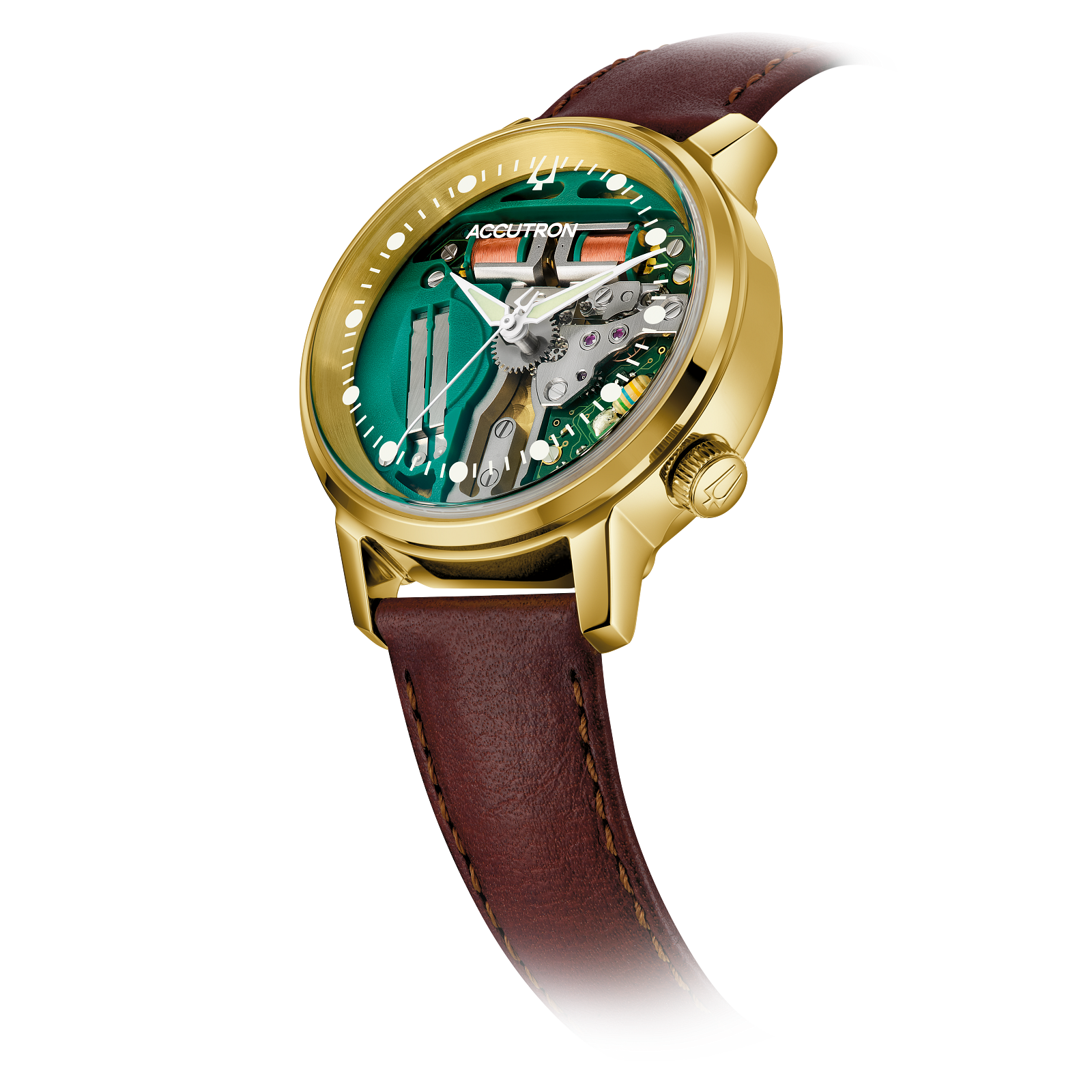 Bulova Accutron 314 Spaceview 18K Goud 27A206 