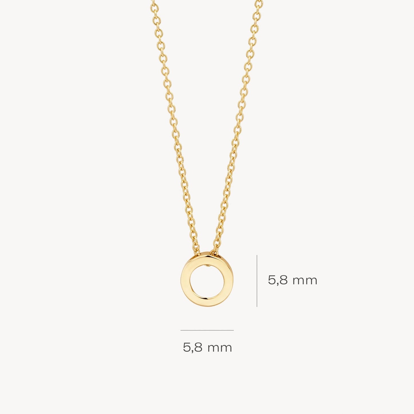 Blush Ketting 14kt Goud 3150YGO