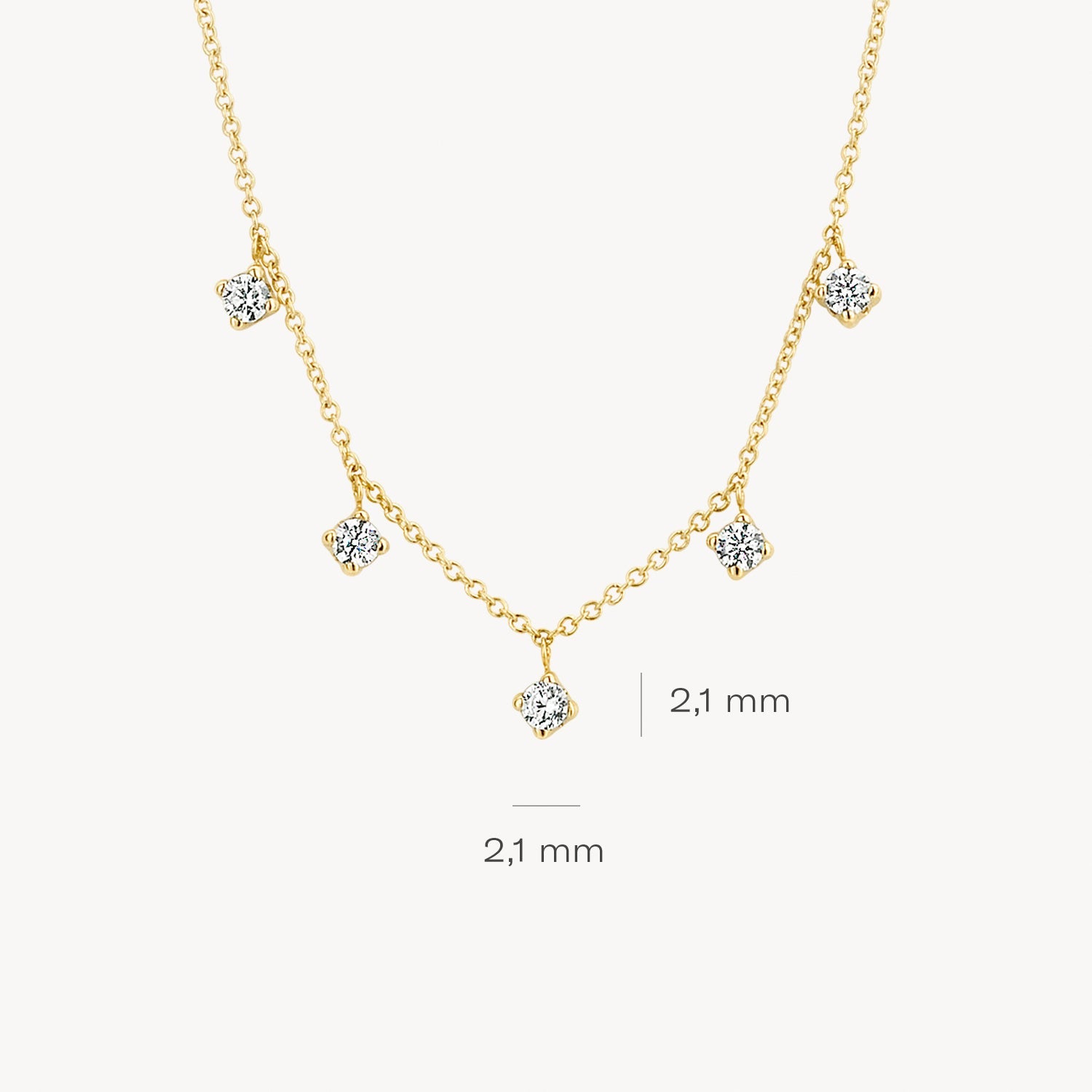 Blush Ketting 14kt Goud 3157YZI