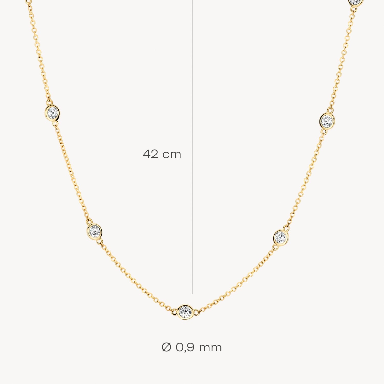 Blush Ketting 14kt Goud 3172YZI