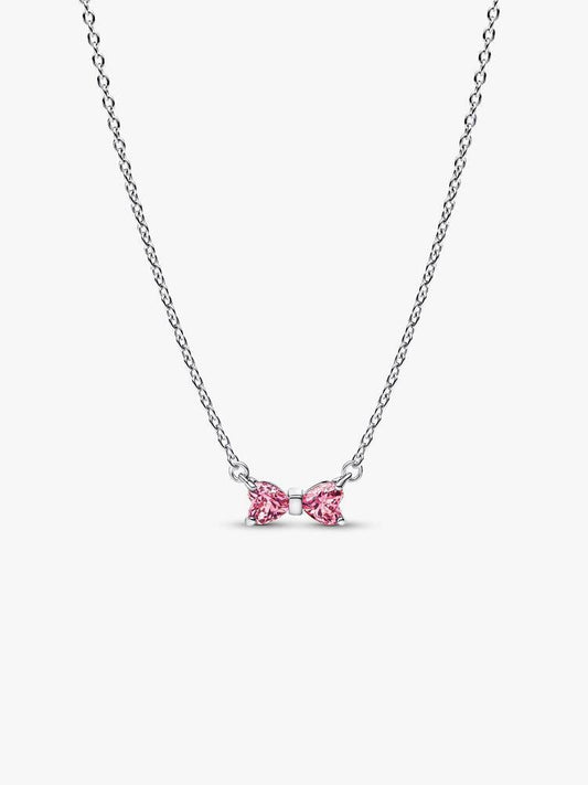 Pandora Ketting met Roze Zirkonia Strik 394235C01-45