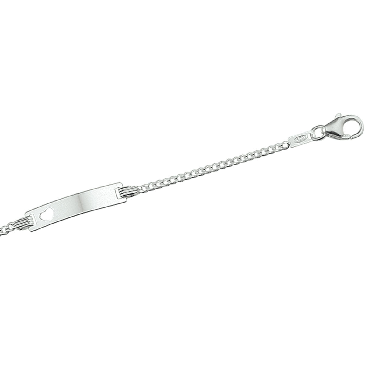 Zilveren Graveerarmband Gourmet Plaat 4,2 mm 9 - 11 cm 1327733