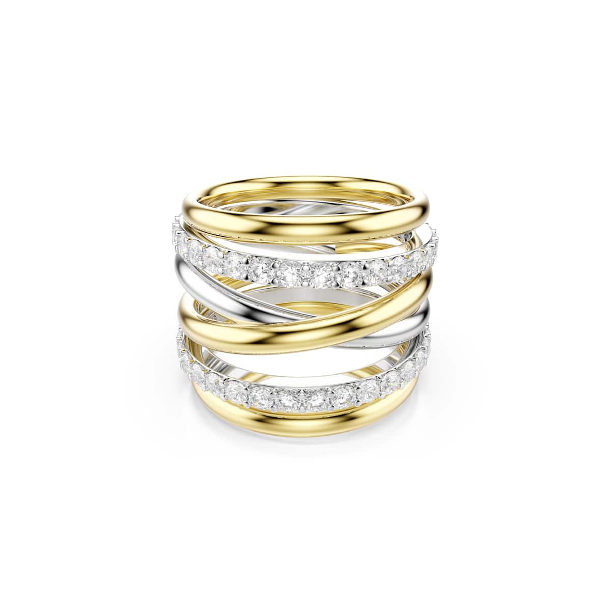 Swarovski Hyperbola cocktail ring 5740413