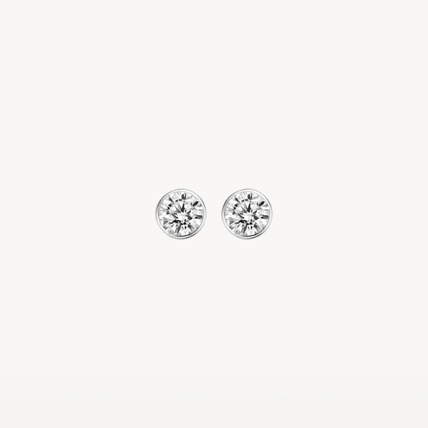 Blush Oorknoppen 14kt Witgoud 7258WZI