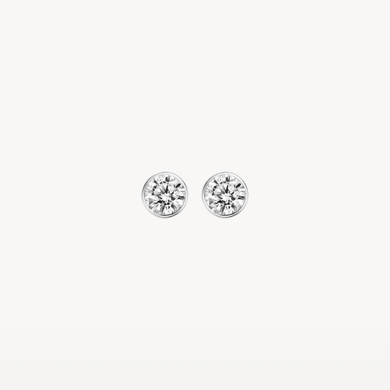 Blush Oorknoppen 14kt Witgoud 7258WZI
