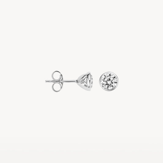 Blush Oorknoppen 14kt Witgoud 7258WZI