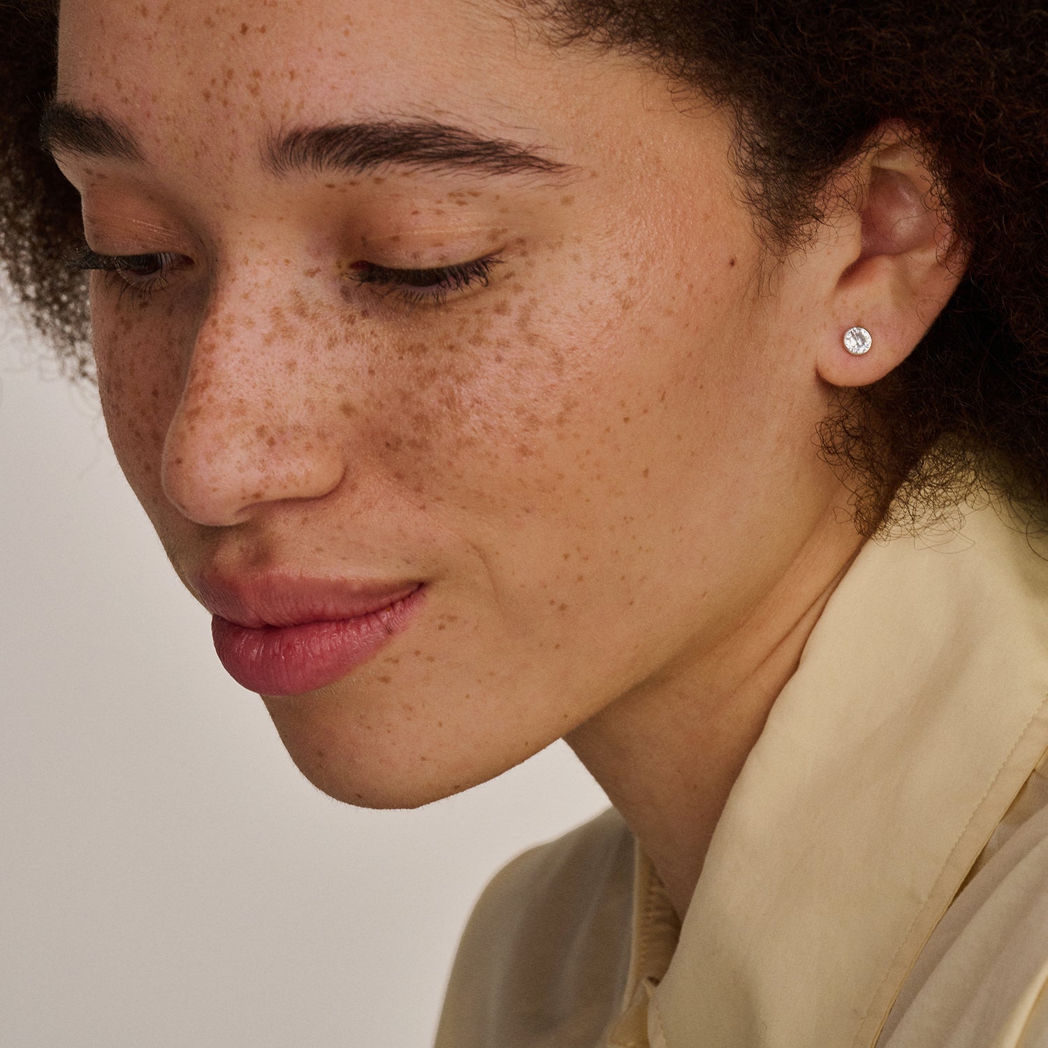 Blush Oorknoppen 14kt Witgoud 7258WZI