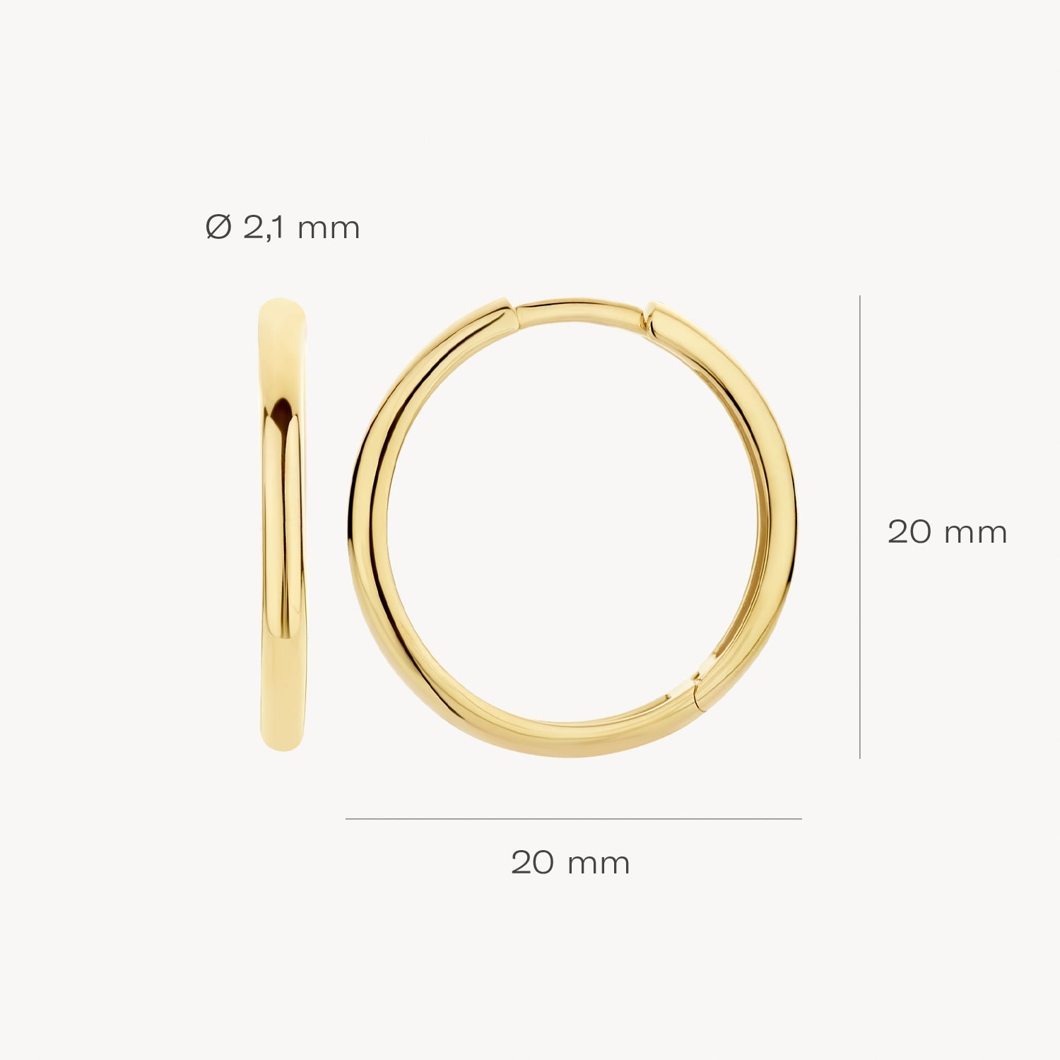 Blush Oorringen 14kt Goud 7274YGO