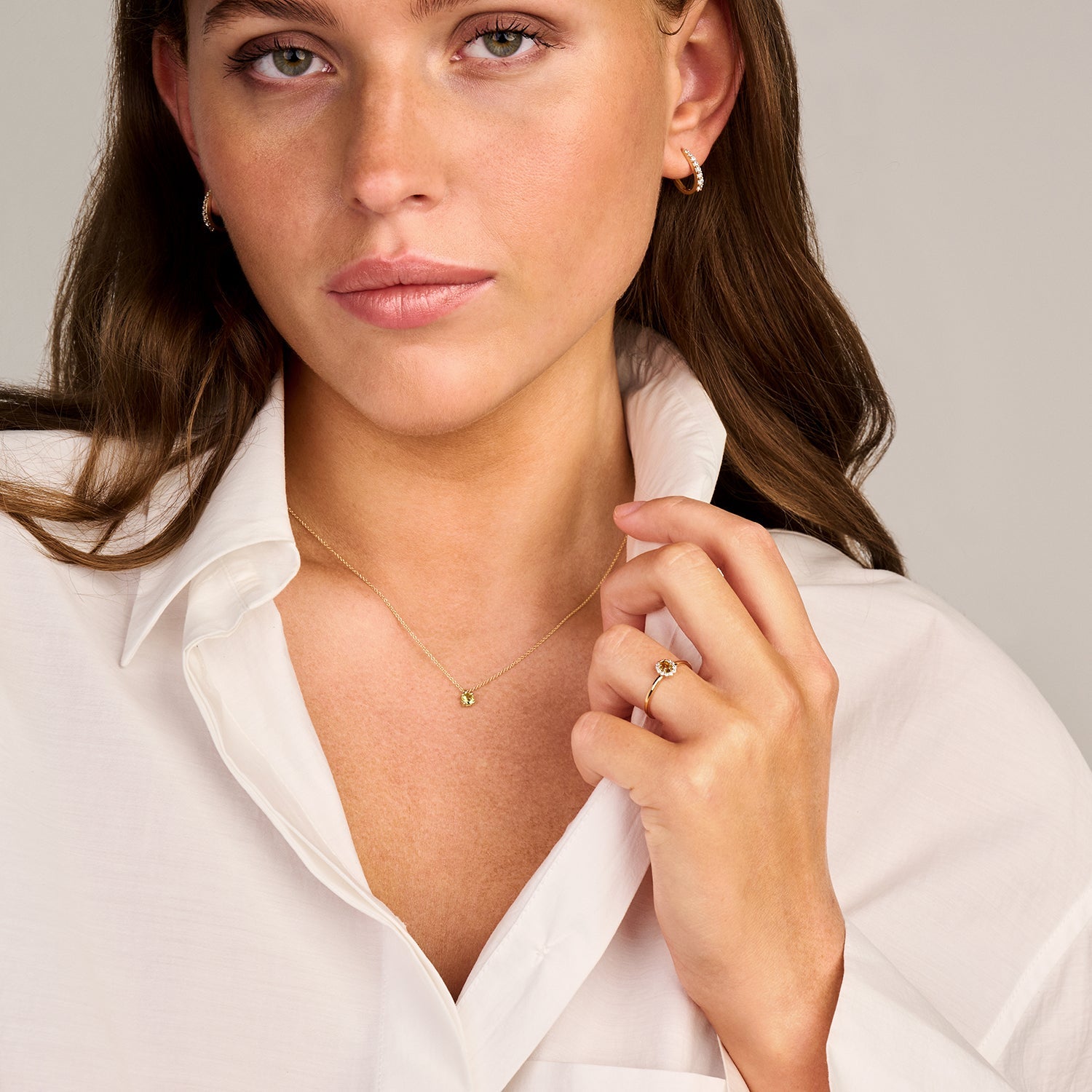 Blush Oorringen 14kt Goud 7342YZI