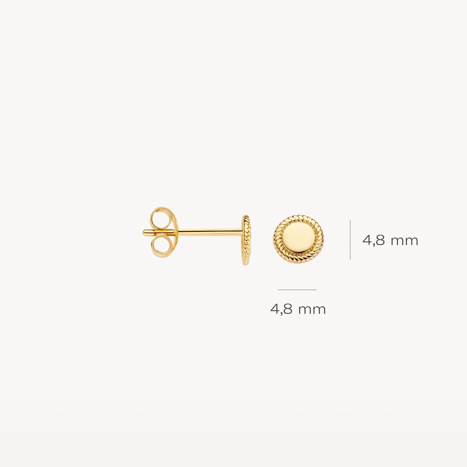 Blush Oorknoppen 14kt Goud 7350YGO