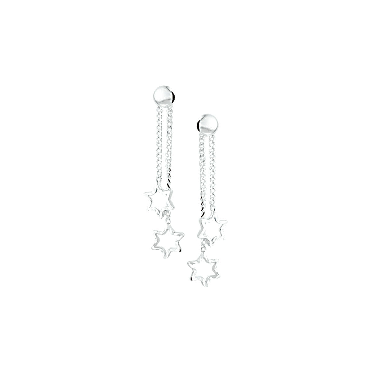 Zilveren Oorhangers Ster 1321826