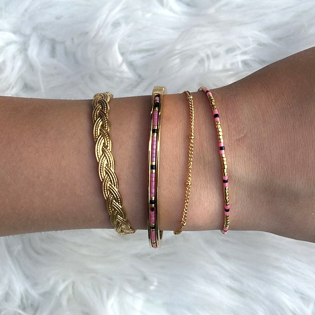 CO88 Collection Stalen Armband Goud 8CB-91214