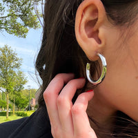 CO88 Collection Stalen Oorringen Zilver 8CE-70439