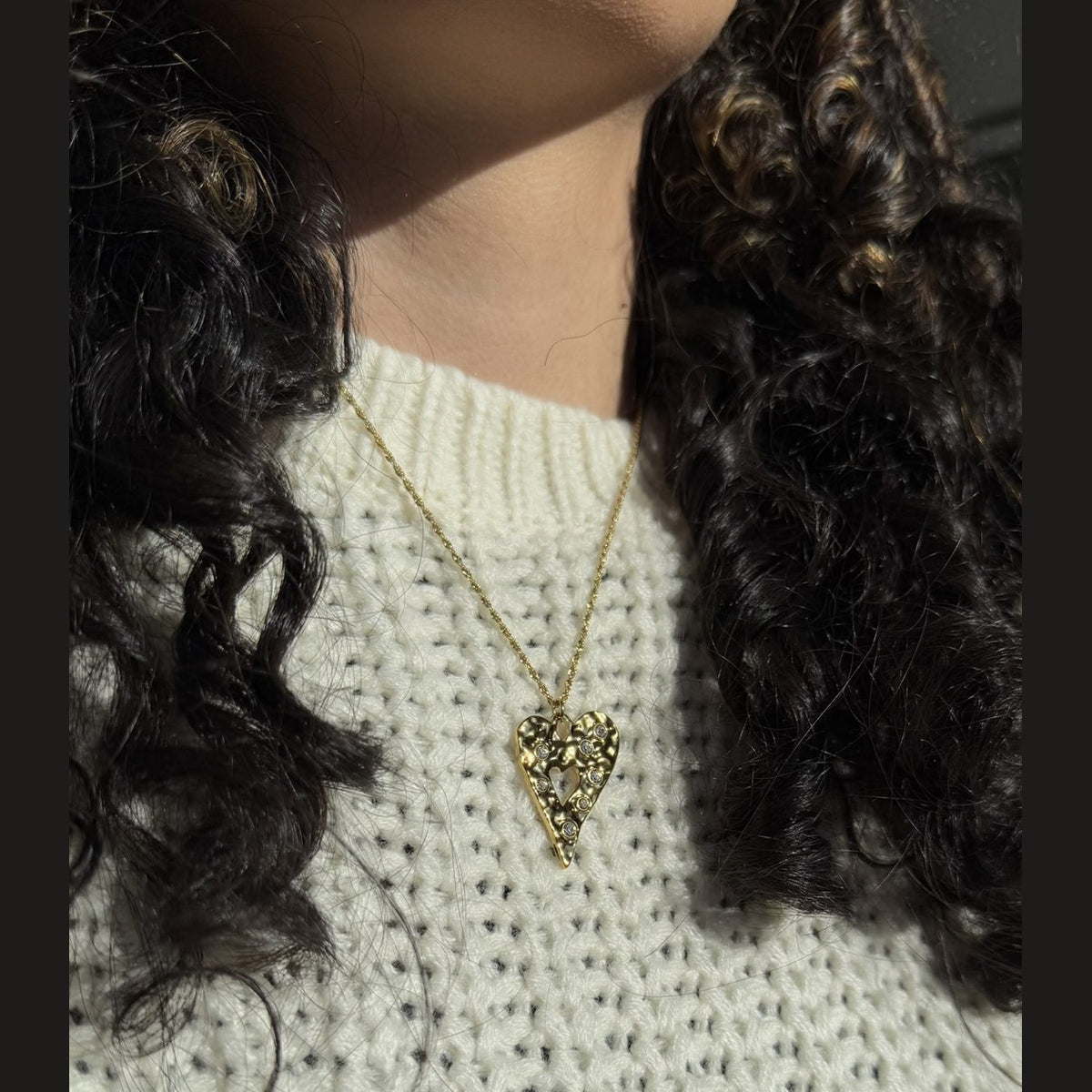 CO88 Collection Stalen Ketting Goud met Zirkonia's 8CN-26474