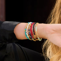 CO88 Collection Stalen Armband Goud met Parels en Zeester 8CB-90839