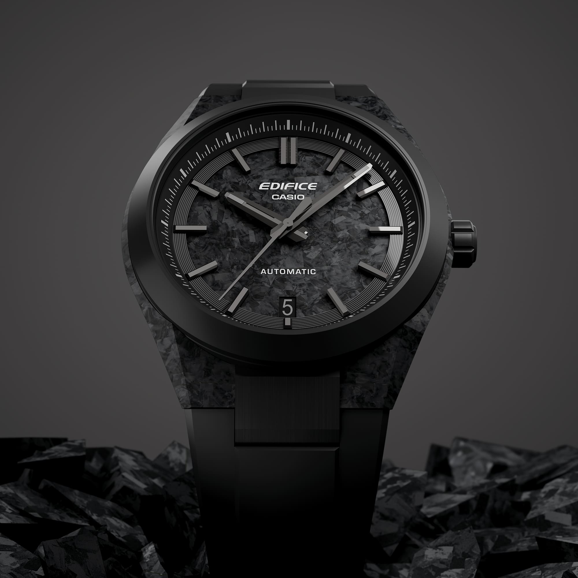 Casio Edifice Automaat 'Forged Carbon Case' EFK-100XPB-1A