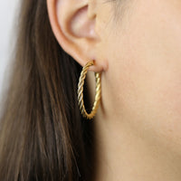 CO88 Collection Stalen Oorringen Goud 8CE-70526