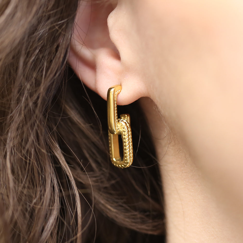 CO88 Collection Stalen Oorhangers Goud 8CE-70556