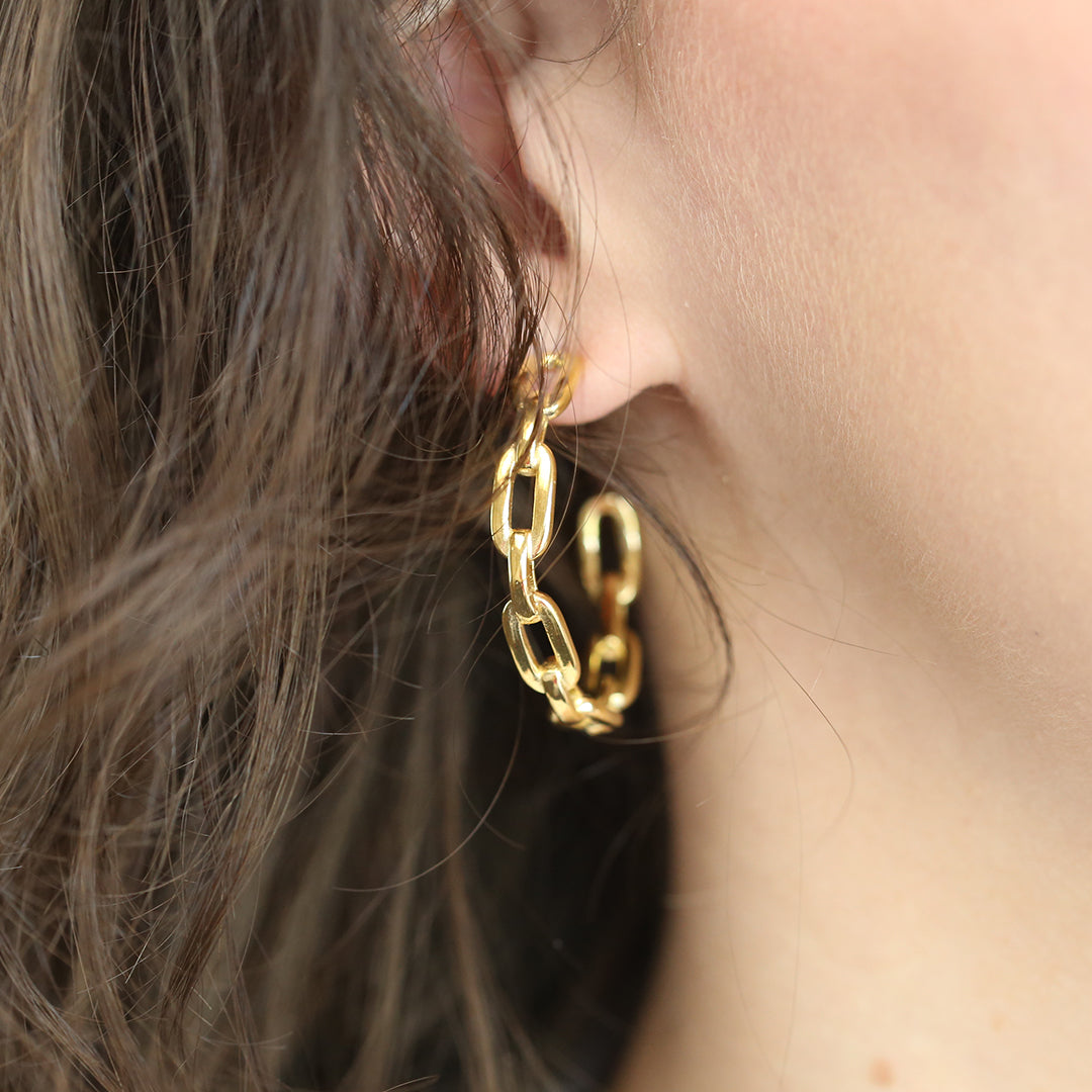 CO88 Collection Stalen Oorhangers Goud 8CE-70422