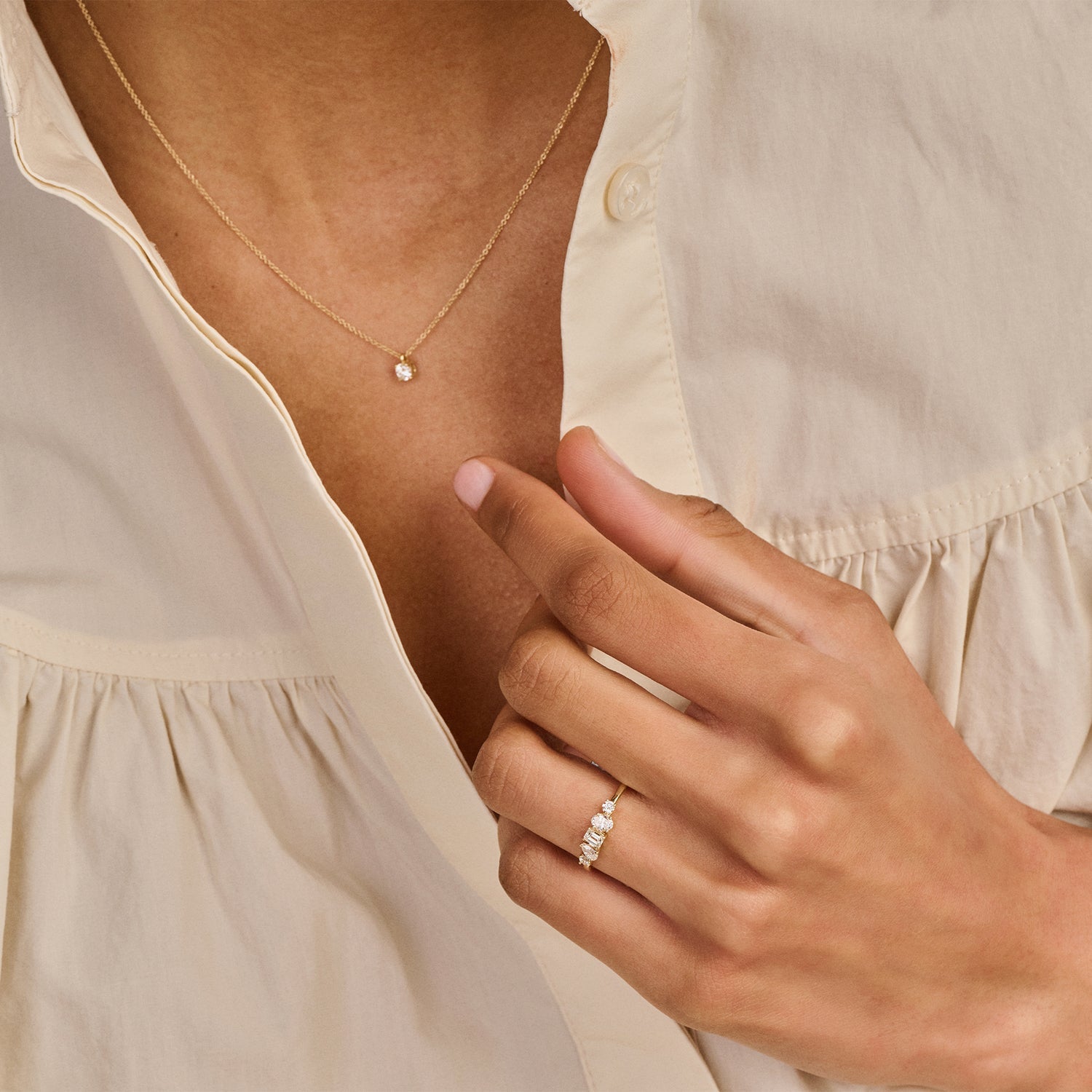 Blush Ketting 14kt Goud LG3010Y