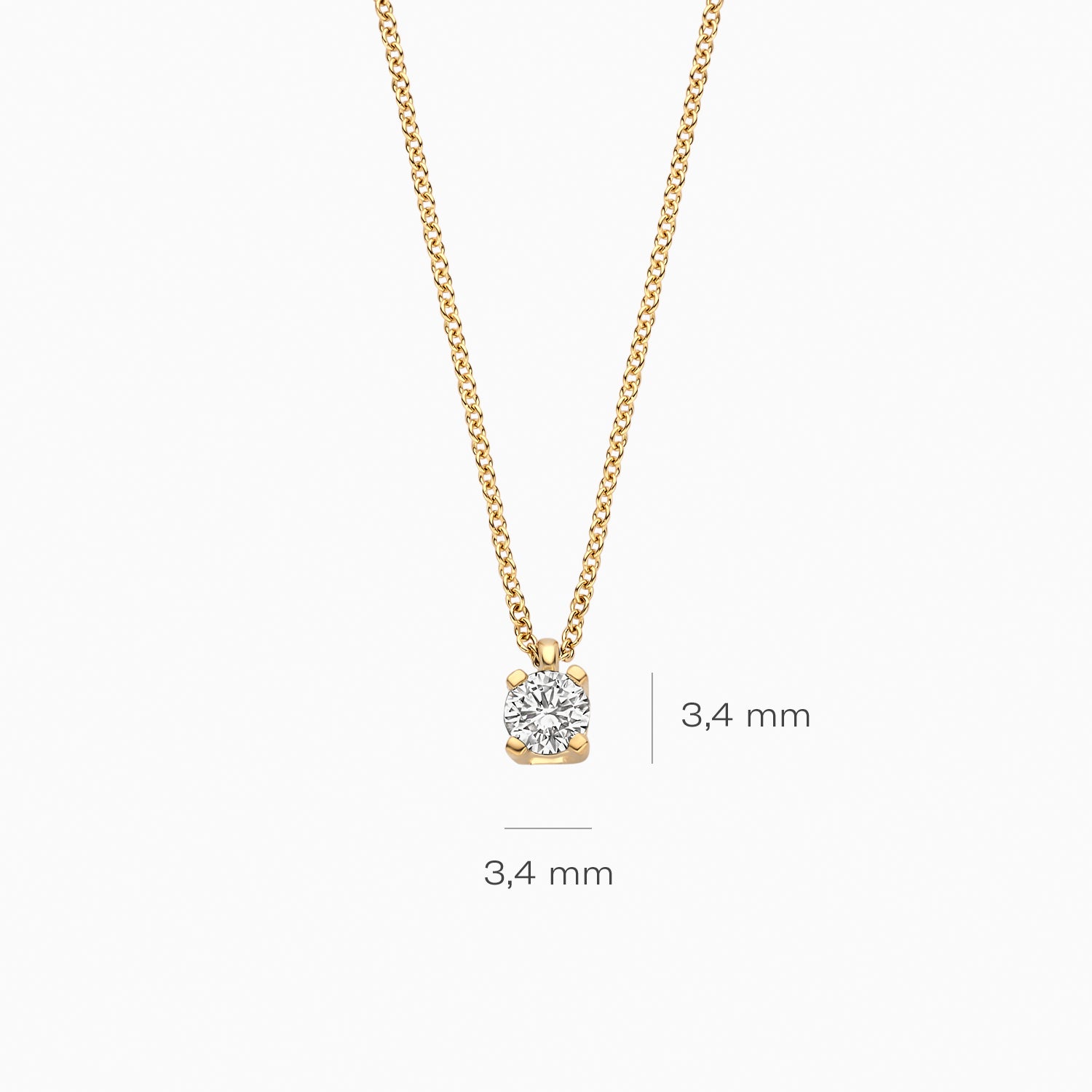 Blush Ketting 14kt Goud LG3010Y