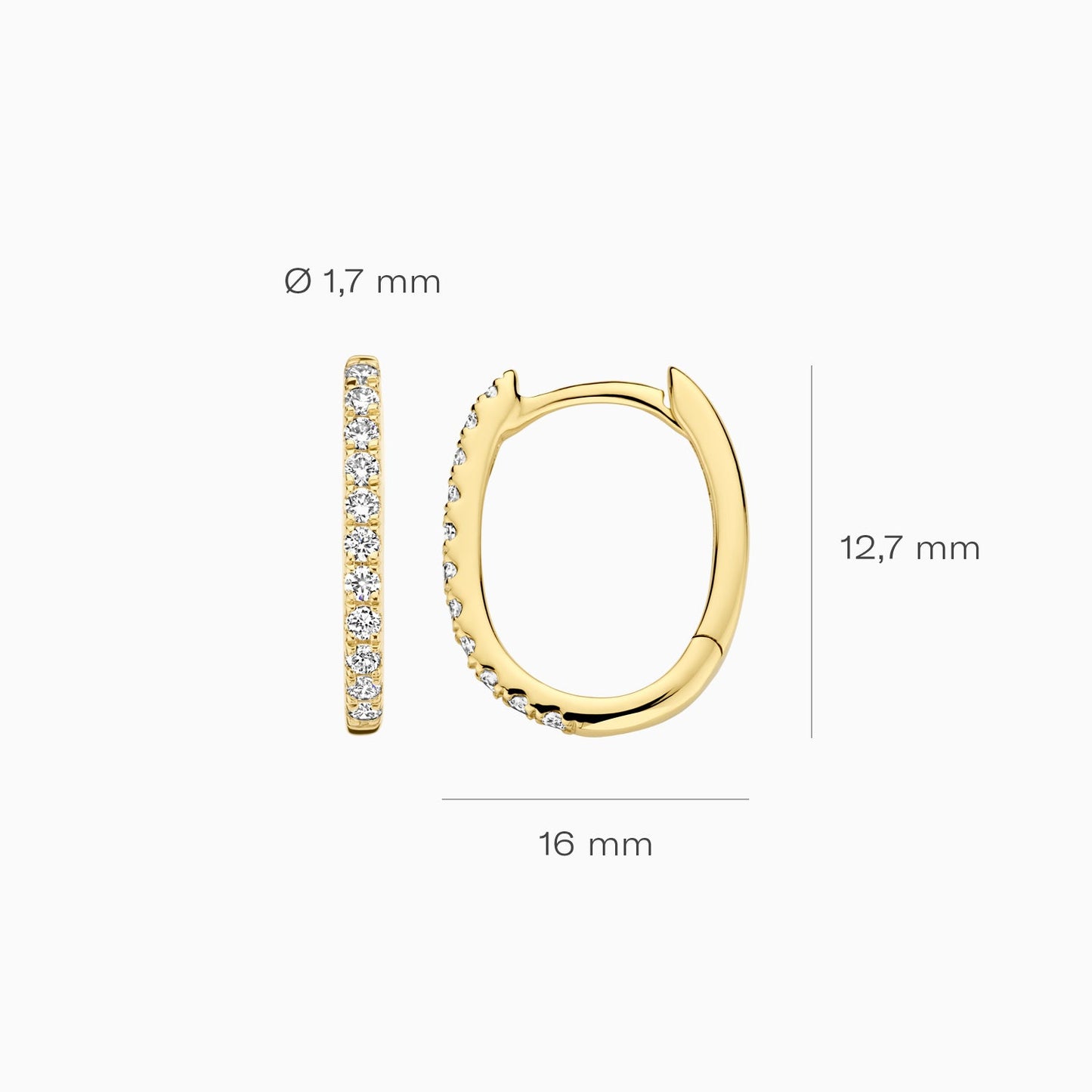 Blush Oorringen 14kt Goud LG7007Y