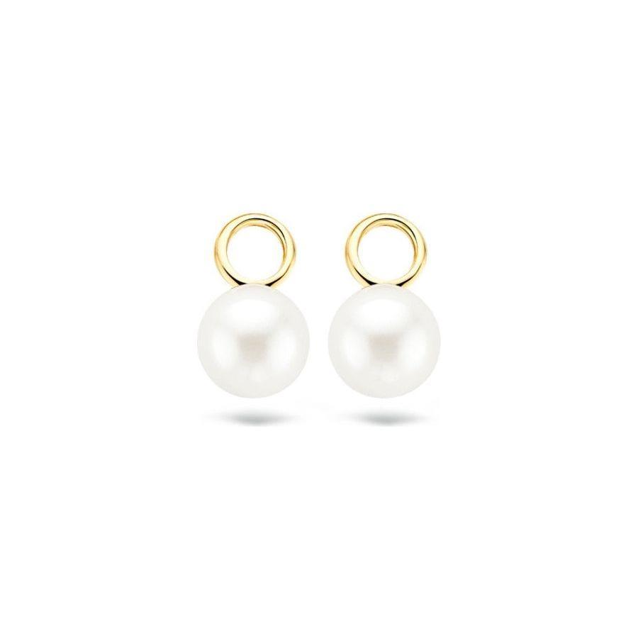 Blush oorbedel goud parel 9046YPW