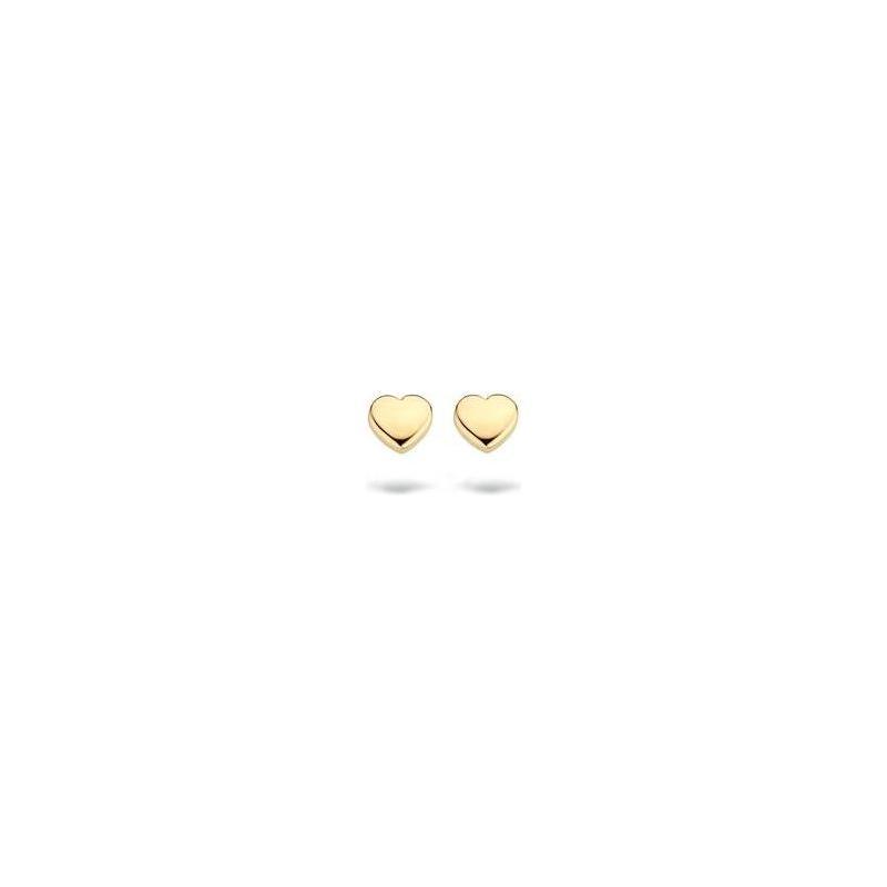 Blush oorknoppen goud hart 7245YGO