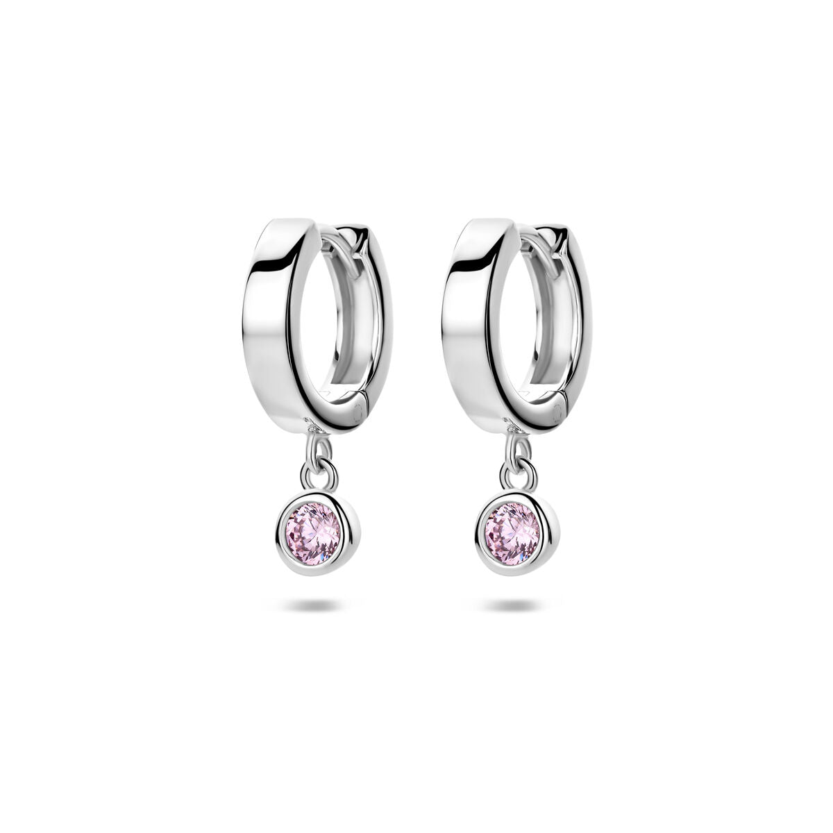 Zilveren Klapoorringen Zirkonia 13 mm 1321824