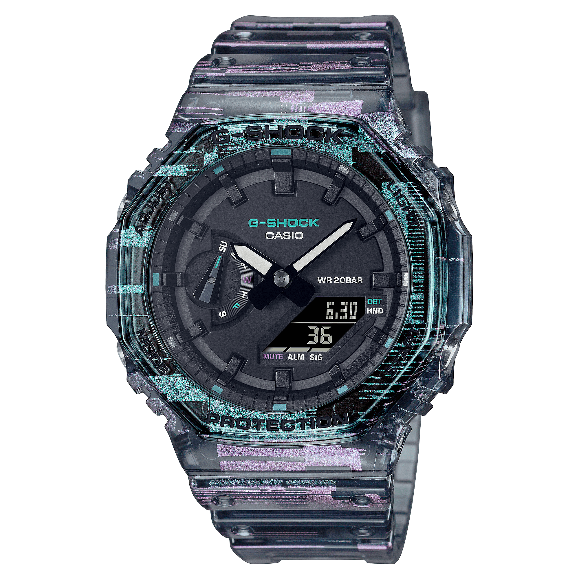 Casio G - shock digital glitch GA - 2100NN - 1AER