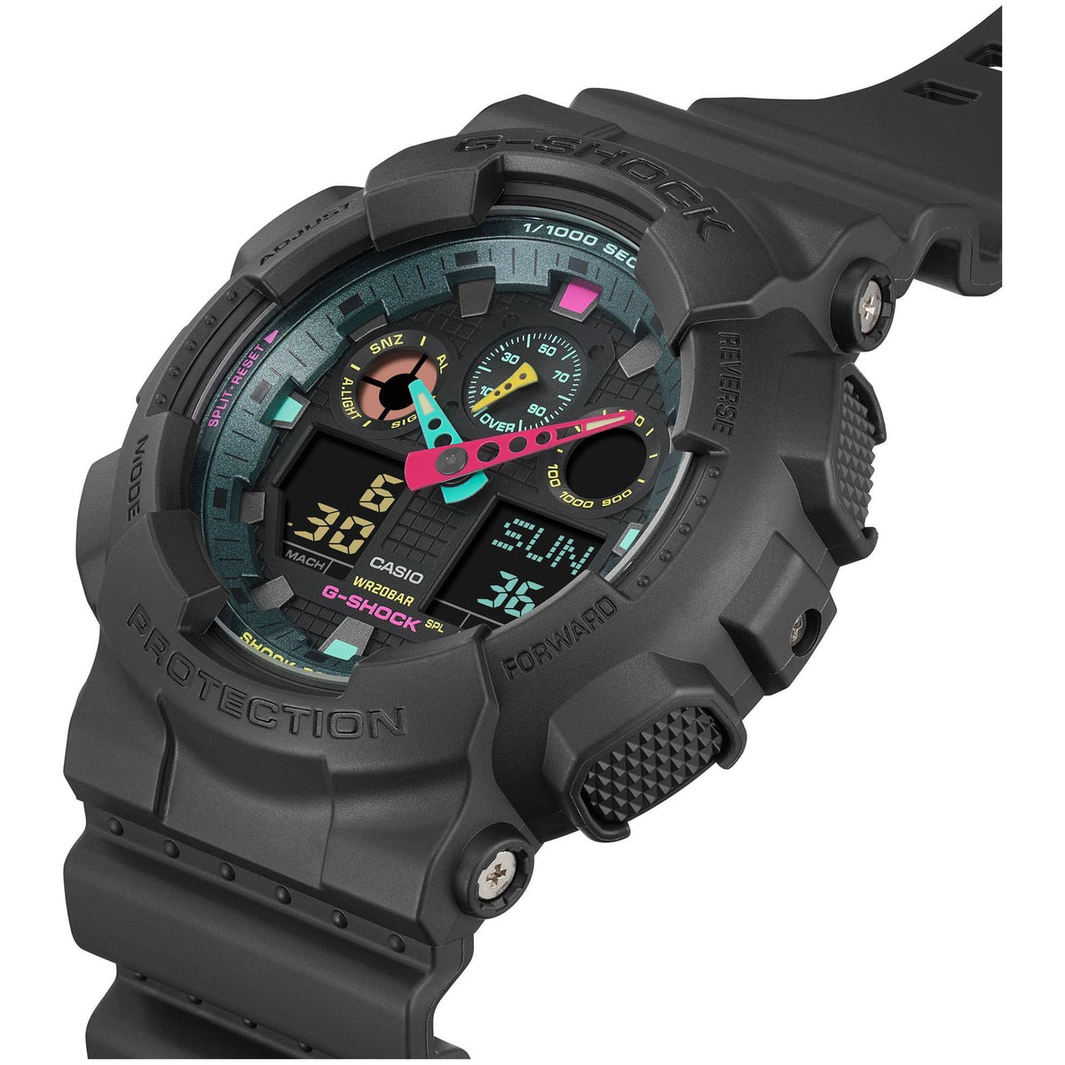 Casio G - Shock Multi - Fluorescent GA - 100MF - 1AER