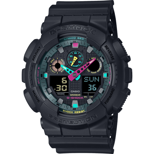 Casio G - Shock Multi - Fluorescent GA - 100MF - 1AER