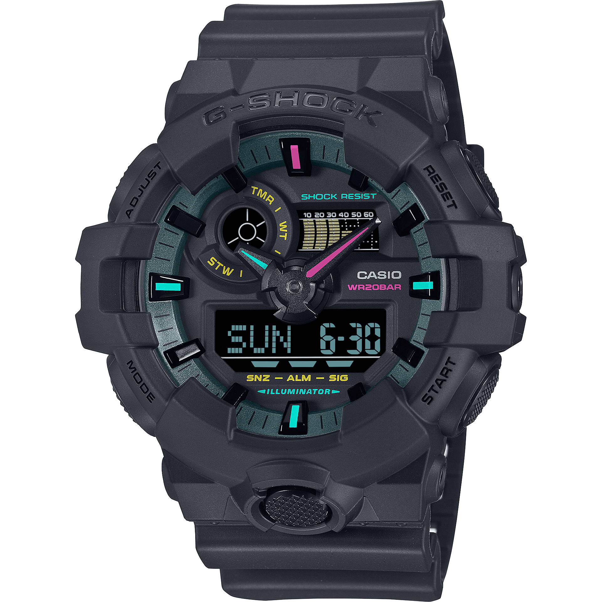 Casio G - Shock Multi - Fluorescent GA - 700MF - 1AER