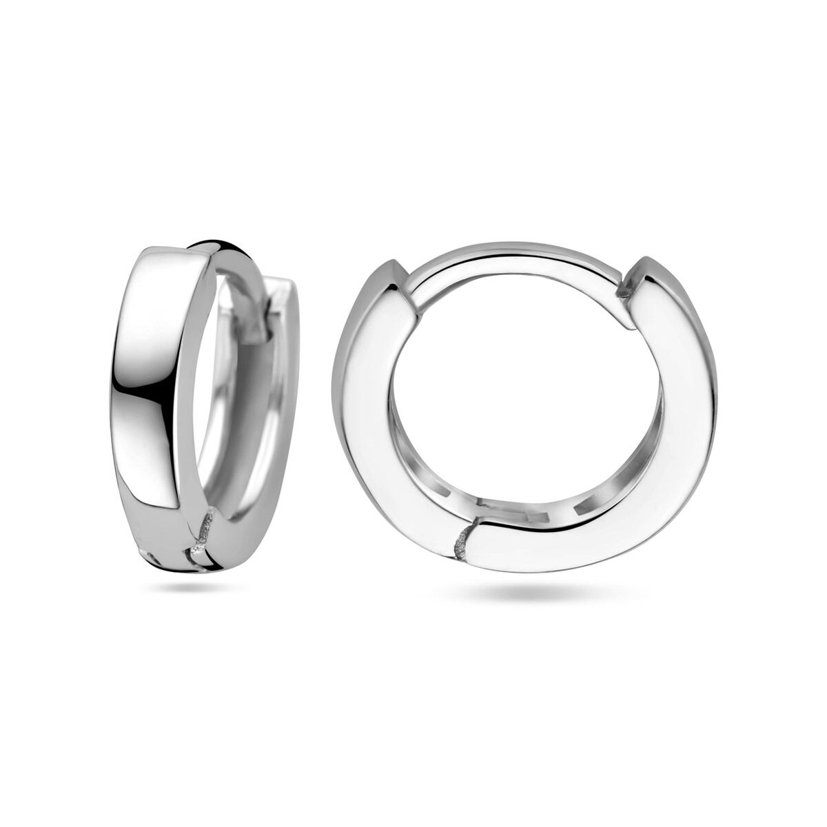 Zilveren Klapoorringen Vlak 2,5 mm 1340412