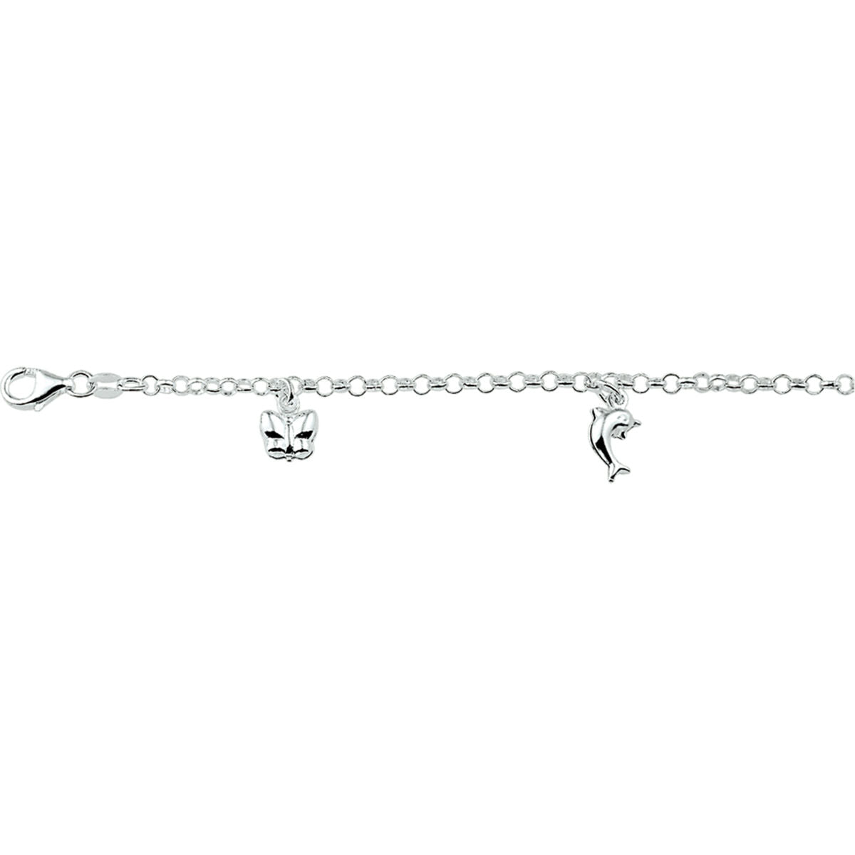 Zilveren Armband Diverse Bedels 15 cm 1321792