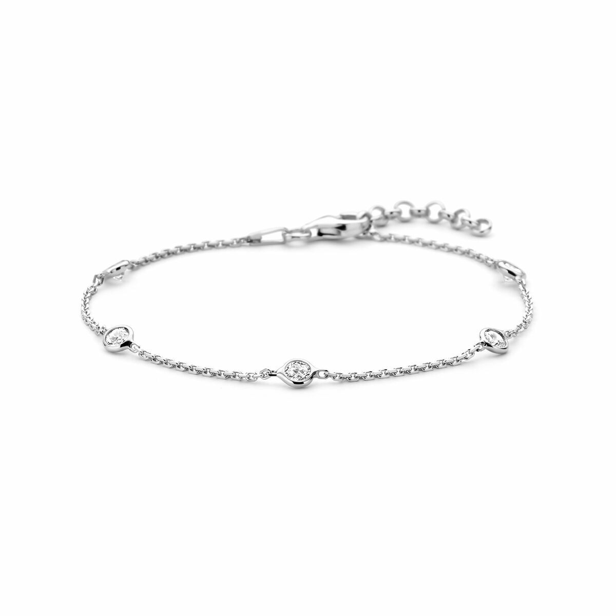 Zilveren Armband Zirkonia 17 + 2 cm 1327363
