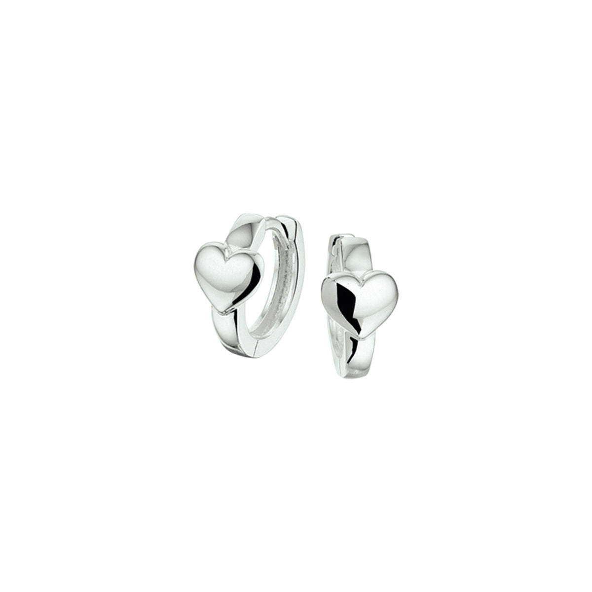 Zilveren Klapoorringen Hart 11,5 mm 1324683