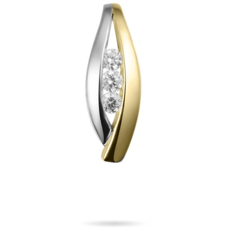 Gouden Hanger met zirconia VBP017