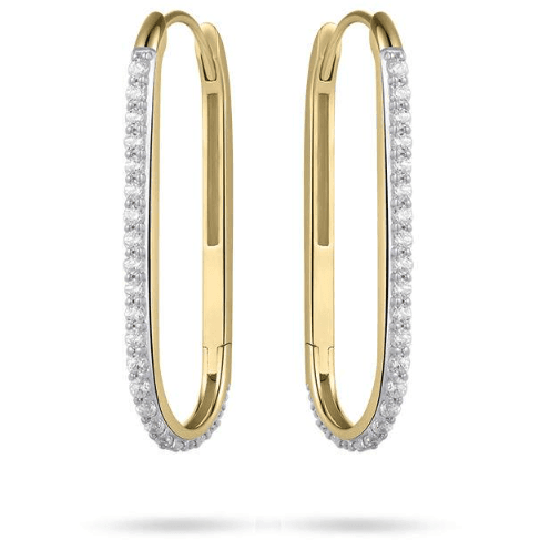 Gouden oorsieraden met ziconia VGKCP1.5/25
