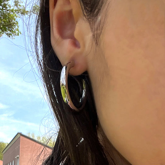 CO88 Collection Stalen Oorringen Zilver 8CE-70439