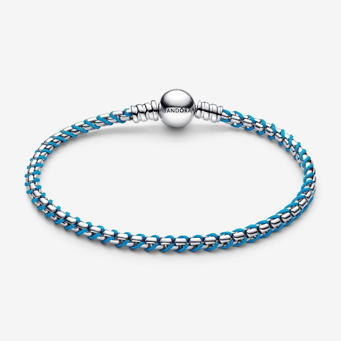 Pandora Armband Doorvlochten met Turquoise Koord 593816C01 - 19 - Juwelier van Dam