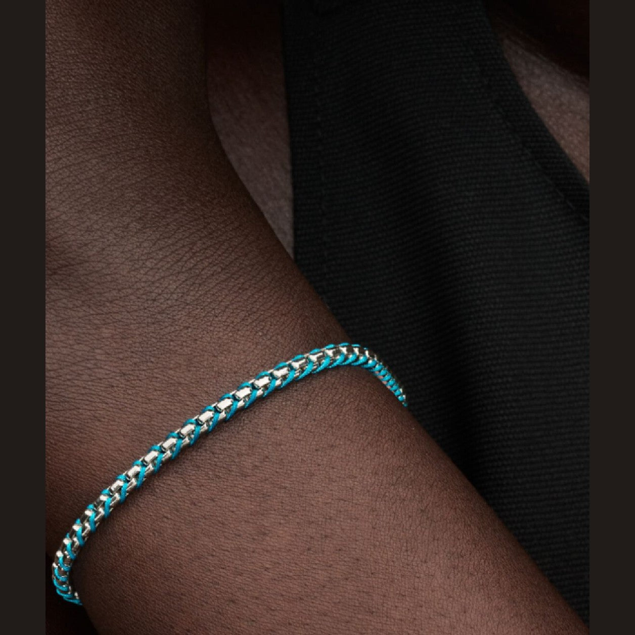 Pandora Armband Doorvlochten met Tyrquois Koord 593816C01 - 18 - Juwelier van Dam