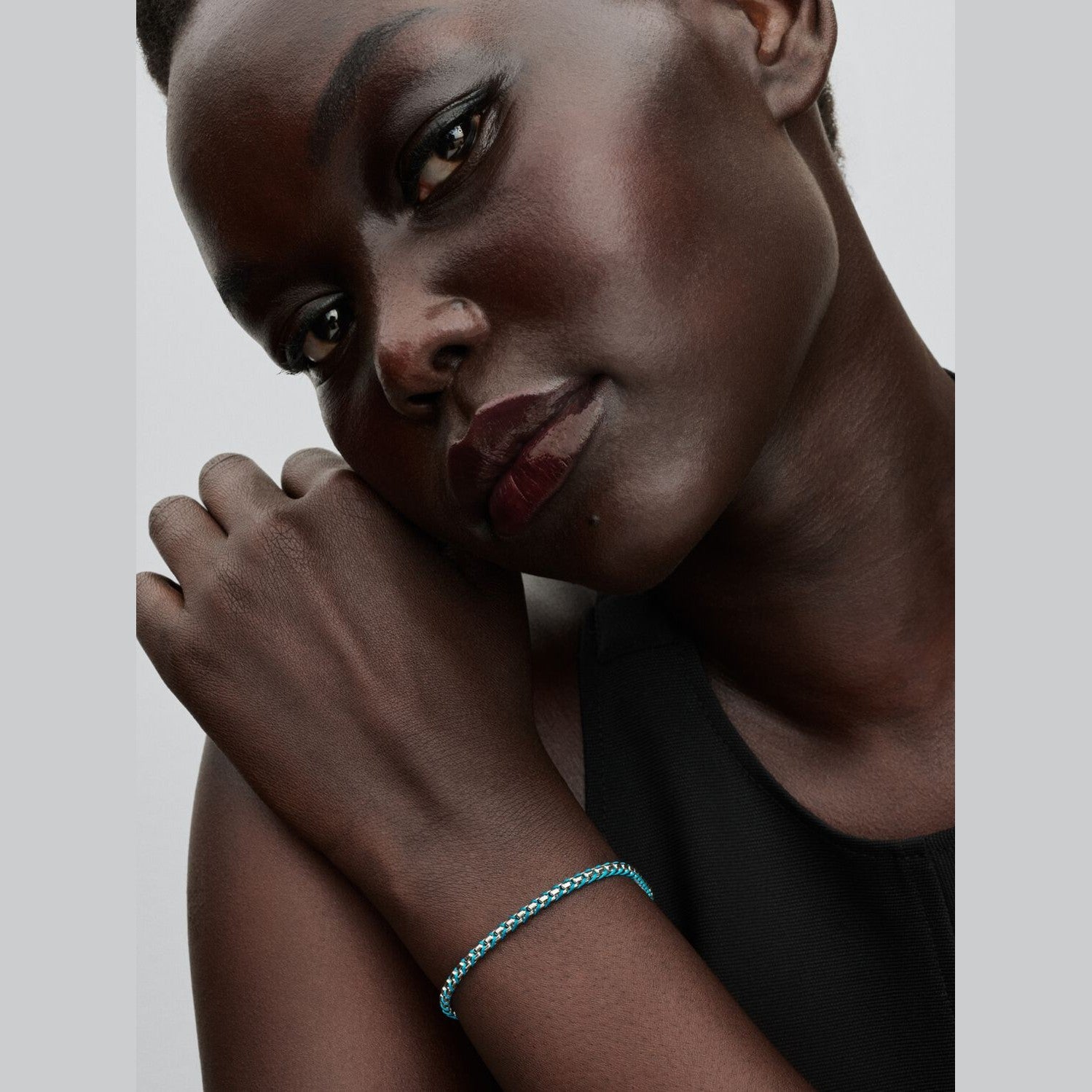 Pandora Armband Doorvlochten met Tyrquois Koord 593816C01 - 18 - Juwelier van Dam