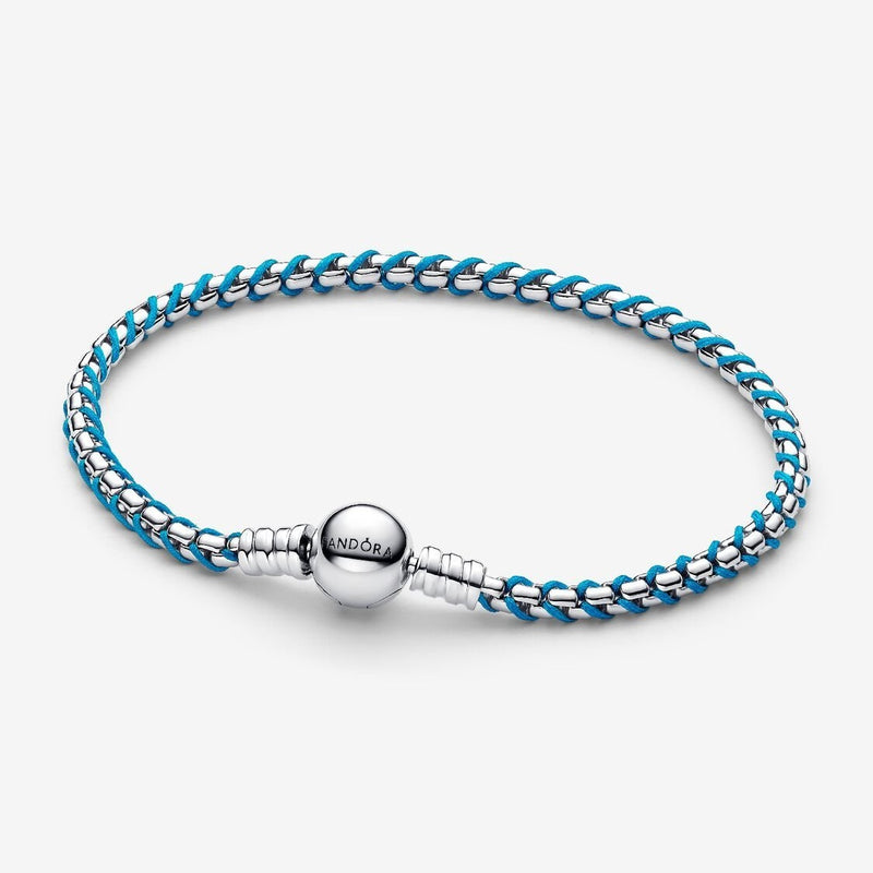 Pandora Armband Doorvlochten met Tyrquois Koord 593816C01 - 18 - Juwelier van Dam
