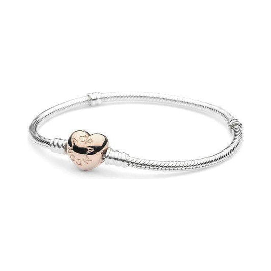 Pandora armband met rose hart 580719 - 18